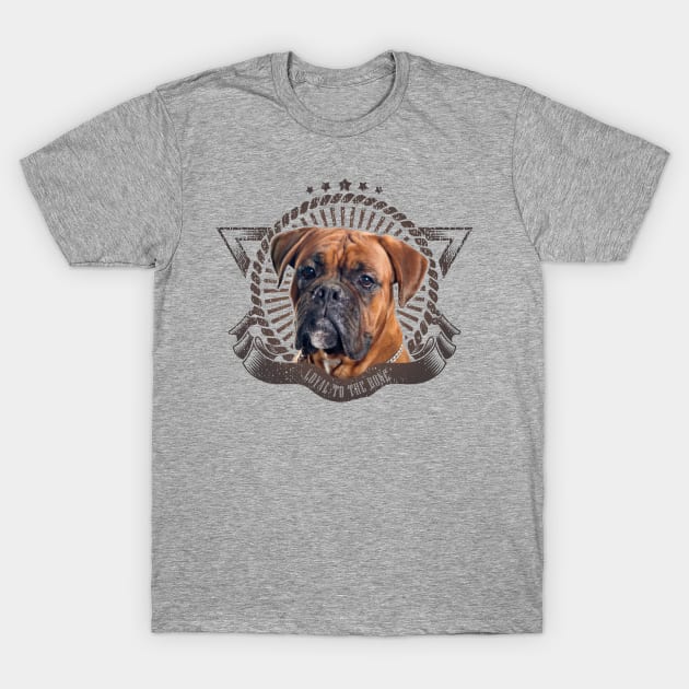 Boxer dog T-Shirt by Nartissima